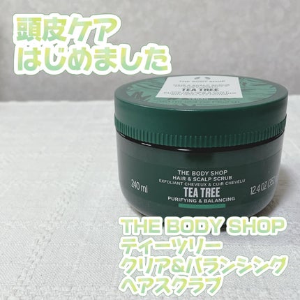 ティーツリー クリア&バランシング ヘアスクラブ/THE BODY SHOP/市販シャンプーを使ったクチコミ(1枚目)