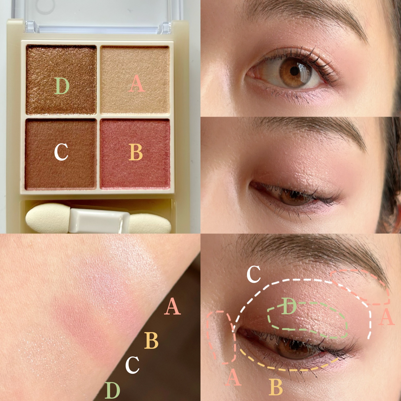 ペールトーンアイシャドウ/CEZANNE/アイシャドウを使ったクチコミ（3枚目）