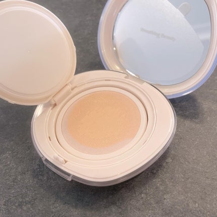 ブリージンググロークッション/Healus/クッションファンデーションを使ったクチコミ(3枚目)