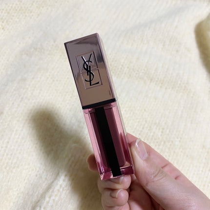 ルージュ ピュールクチュール ヴェルニ ウォーターグロウ/YVES SAINT LAURENT BEAUTE/口紅を使ったクチコミ(4枚目)