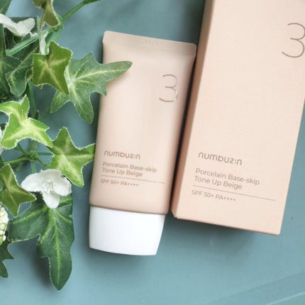 3番 ノーファンデ陶器肌トーンアップクリーム/numbuzin/化粧下地を使ったクチコミ(1枚目)