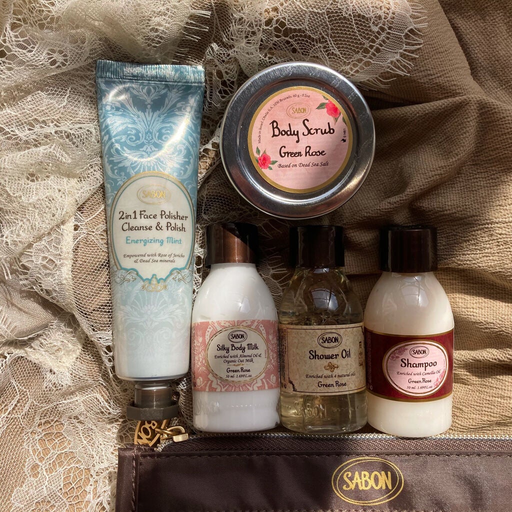 梅ちゃんアラフィフツヤ肌オタク on LIPS 「𓅪𓂃𓈒𓏸「SABONトラベルキットエッセンシャル(グリーン・ロ..」(9枚目)