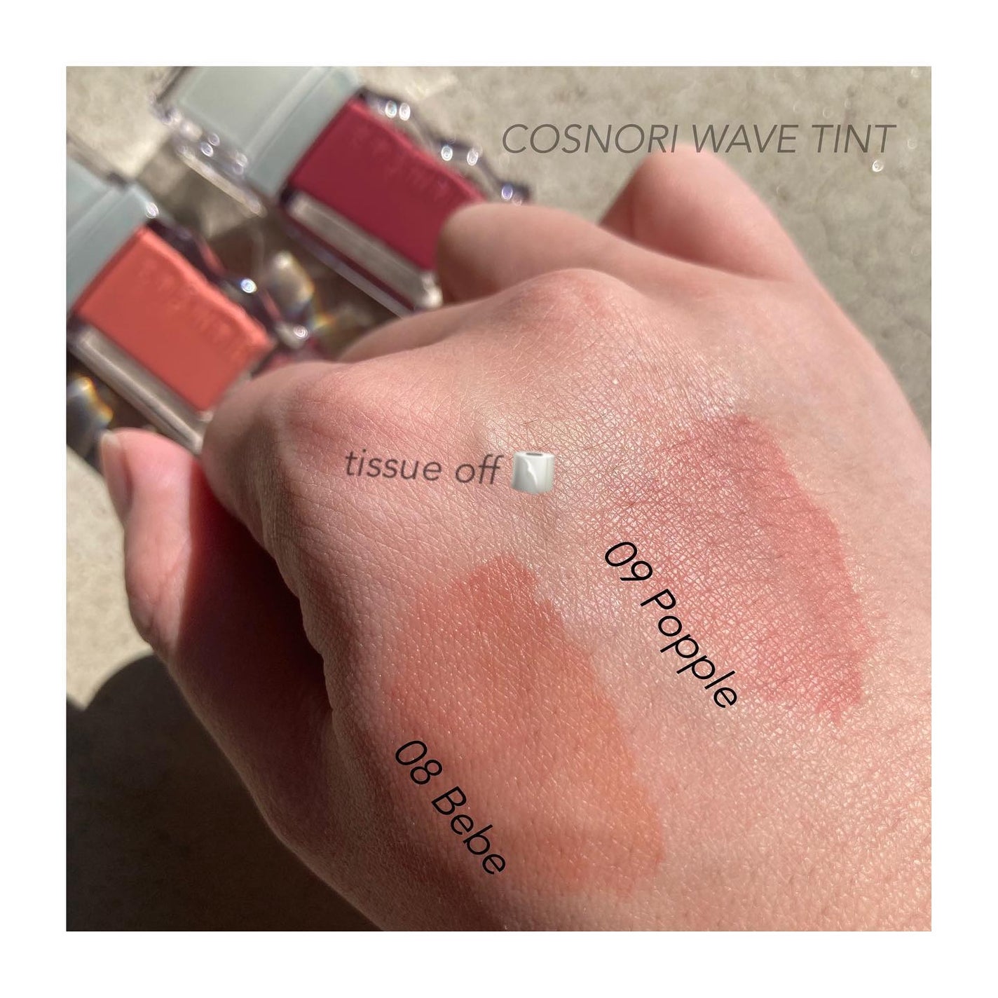 フローウェーブティント/COSNORI/リップティントを使ったクチコミ(5枚目)