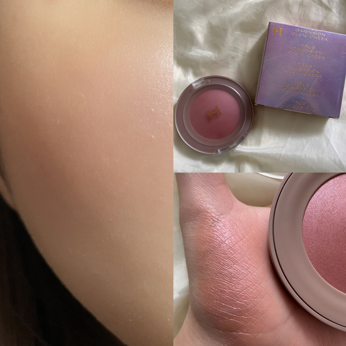 トゥルーディメンショングロウチーク/hince/パウダーチークを使ったクチコミ（2枚目）