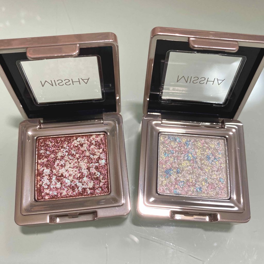 グリッタープリズム シャドウ/MISSHA/グリッターを使ったクチコミ(2枚目)