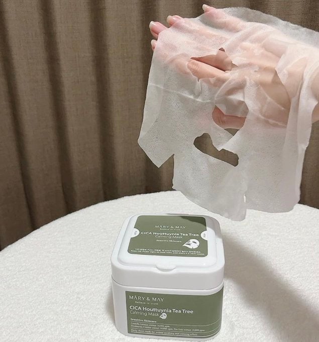 シカドクダミ+ティーツリーカーミングマスク/MARY&MAY/シートマスク・パックを使ったクチコミ(3枚目)