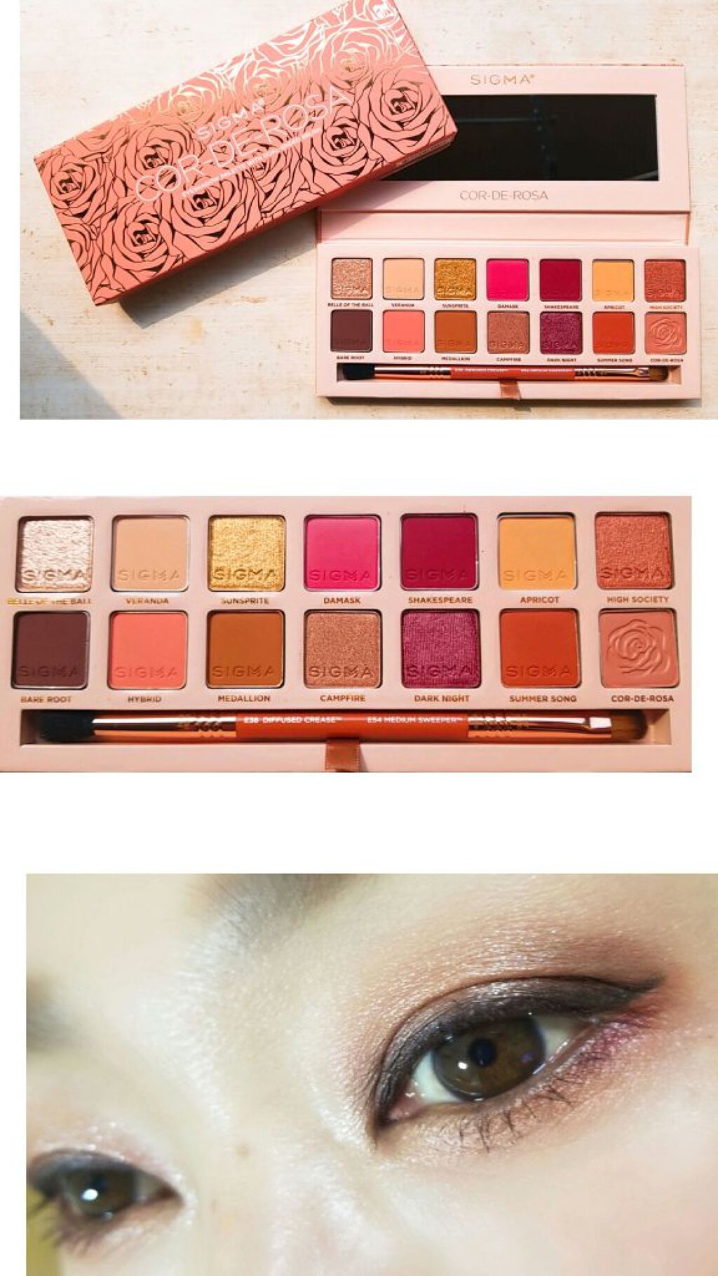 COR-DE-ROSA/Sigma Makeup(海外)/アイシャドウパレットを使ったクチコミ(1枚目)