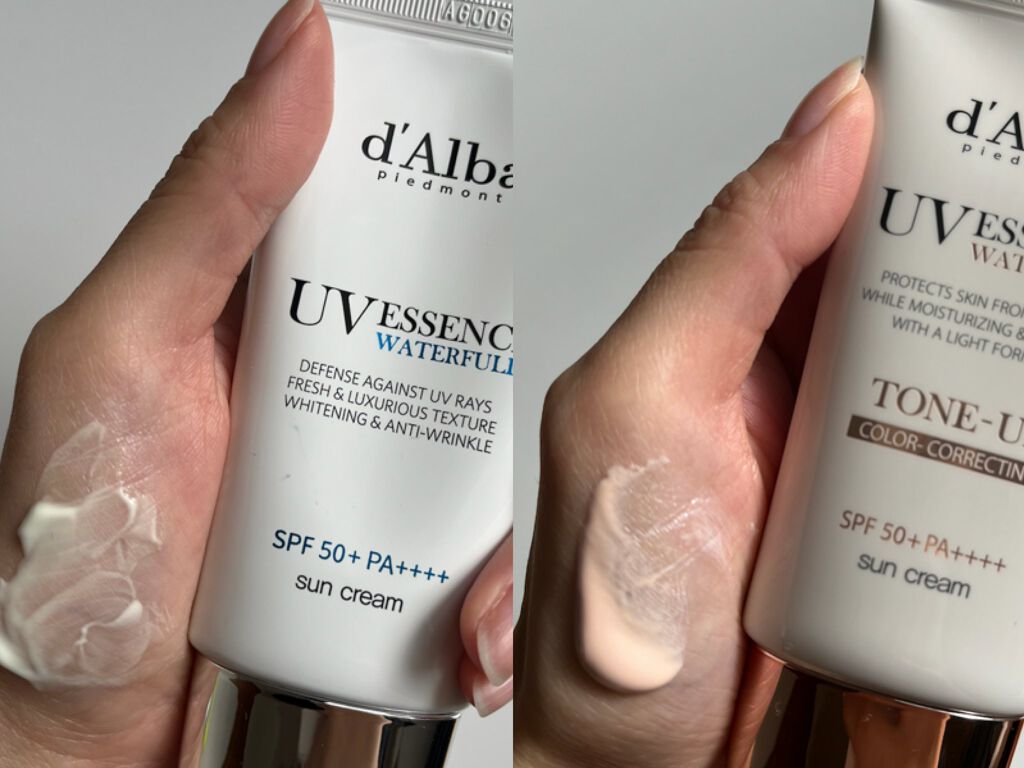 ウォータフルトーンアップサンクリーム/ダルバ/日焼け止めクリームを使ったクチコミ（2枚目）