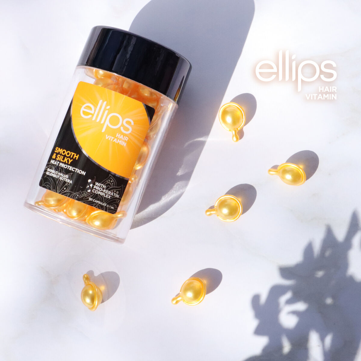 pro keratin SMOOTH＆SILKY/ellips/ヘアオイルを使ったクチコミ（1枚目）