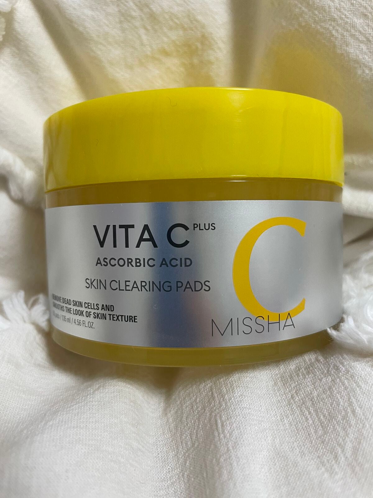 ビタCプラスアスコルビン酸スキンクリアリングパッド/MISSHA/トナーパッドを使ったクチコミ(1枚目)