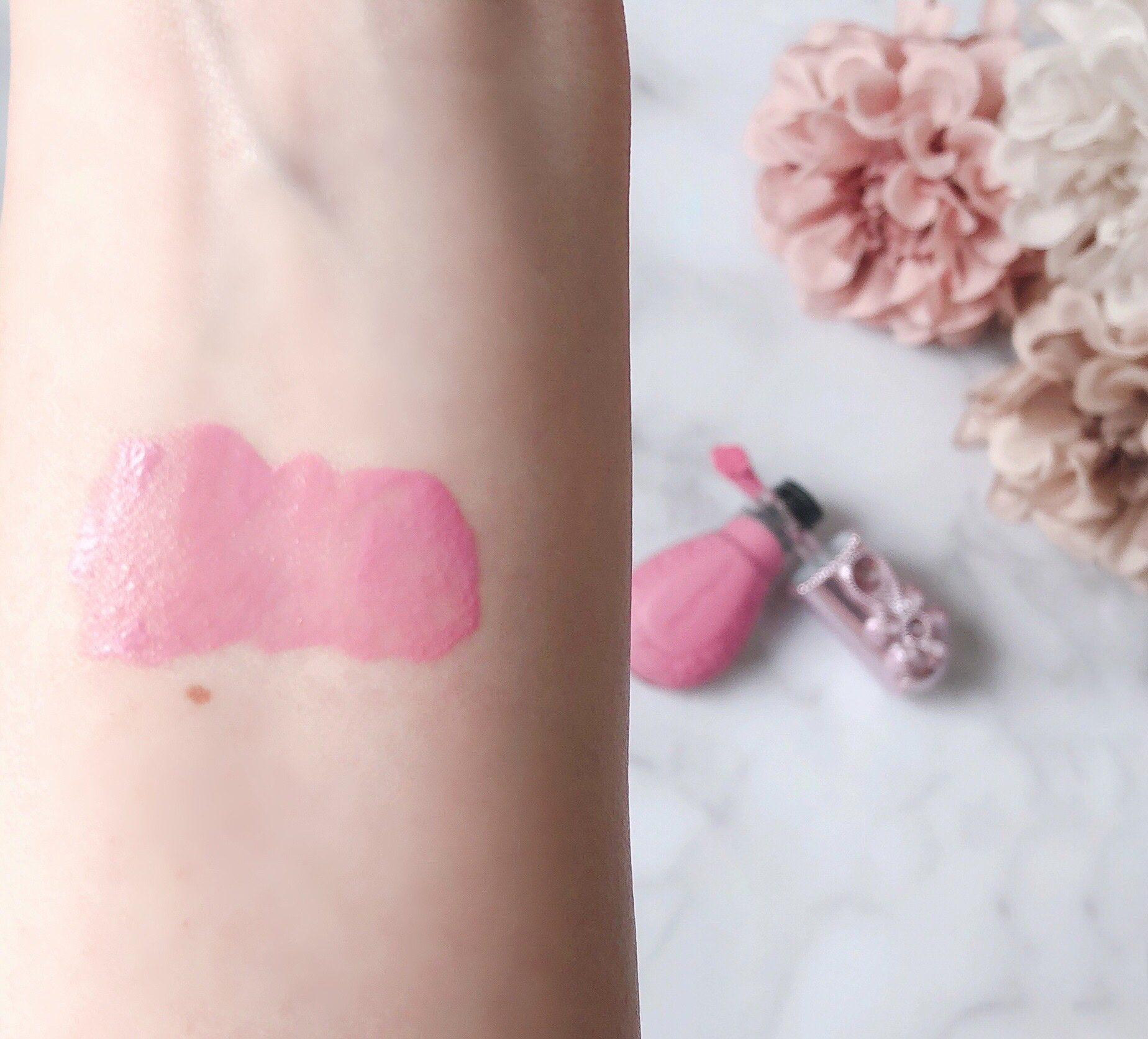 ジルスチュアート ブルームドロップ リップ＆チーク シフォン/JILL STUART/リキッドチークを使ったクチコミ（3枚目）