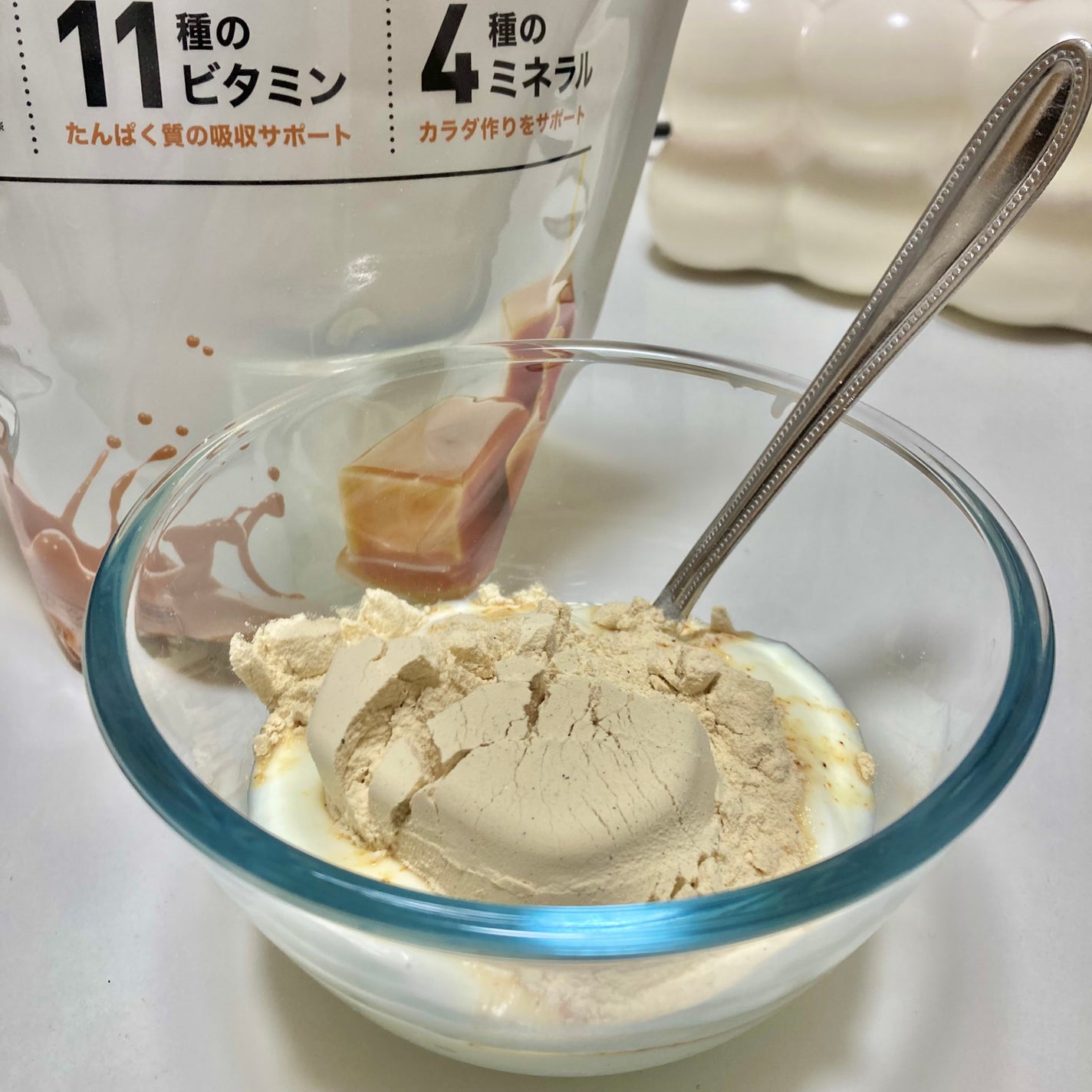 WINZONE ソイプロテイン パーフェクトチョイス (キャラメルラテ風味)/WINZONE/ソイプロテインを使ったクチコミ(3枚目)