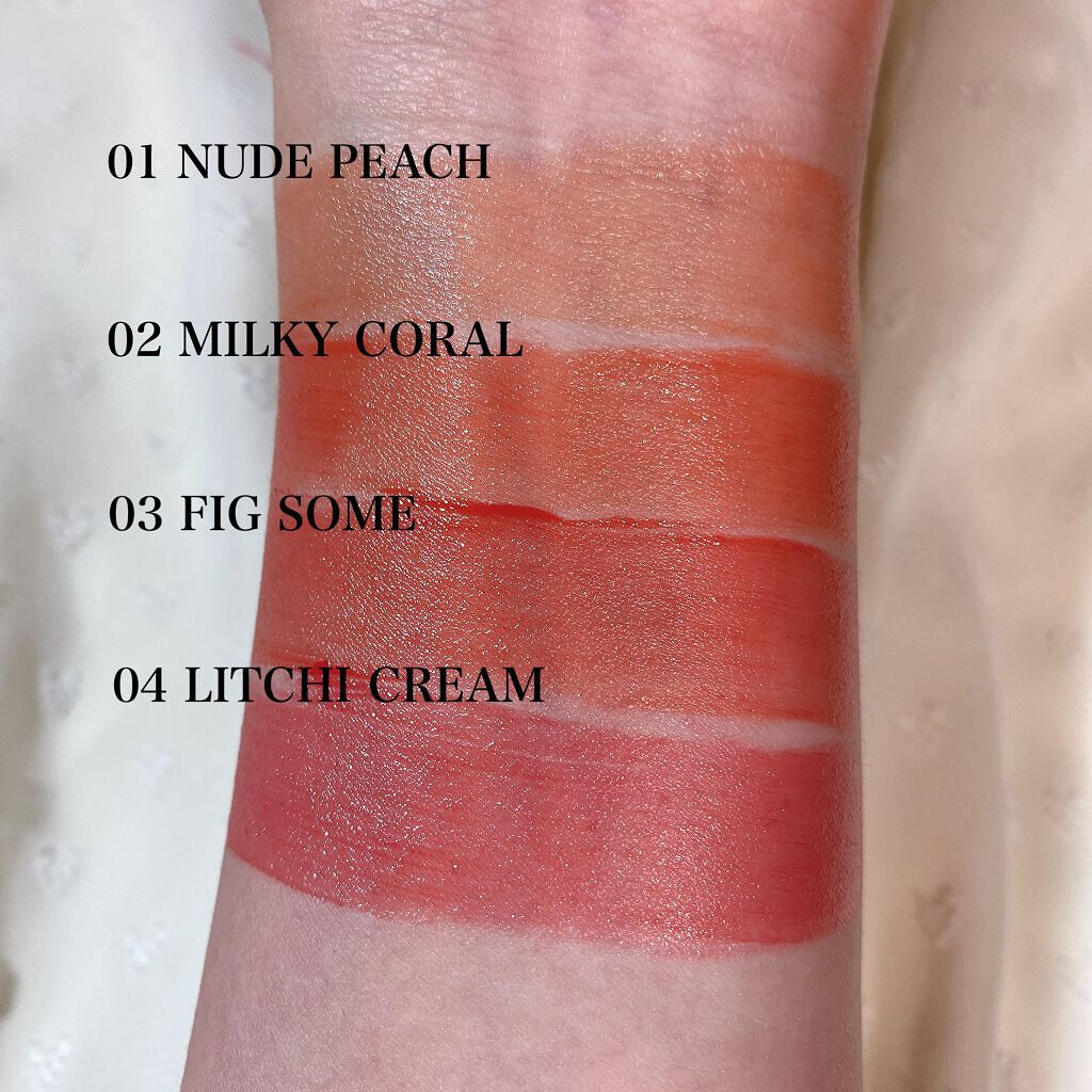 ヌードグロスティント/dasique/リップティントを使ったクチコミ(4枚目)