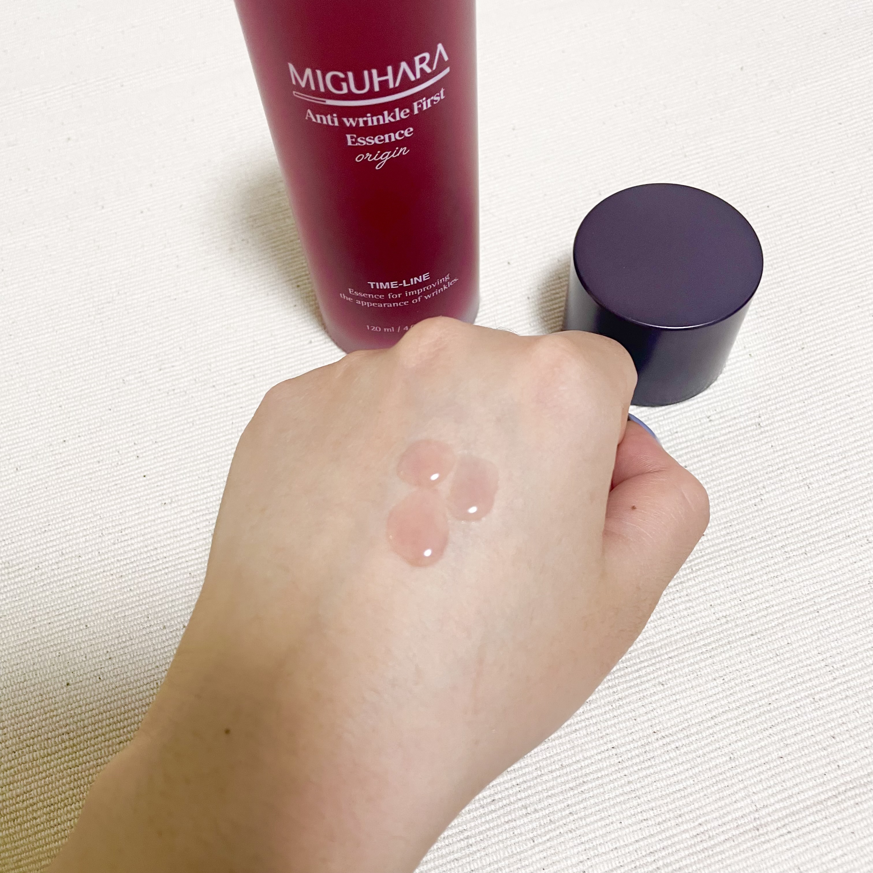 アンチリンクルファーストエッセンスオリジン/MIGUHARA/化粧水を使ったクチコミ（3枚目）