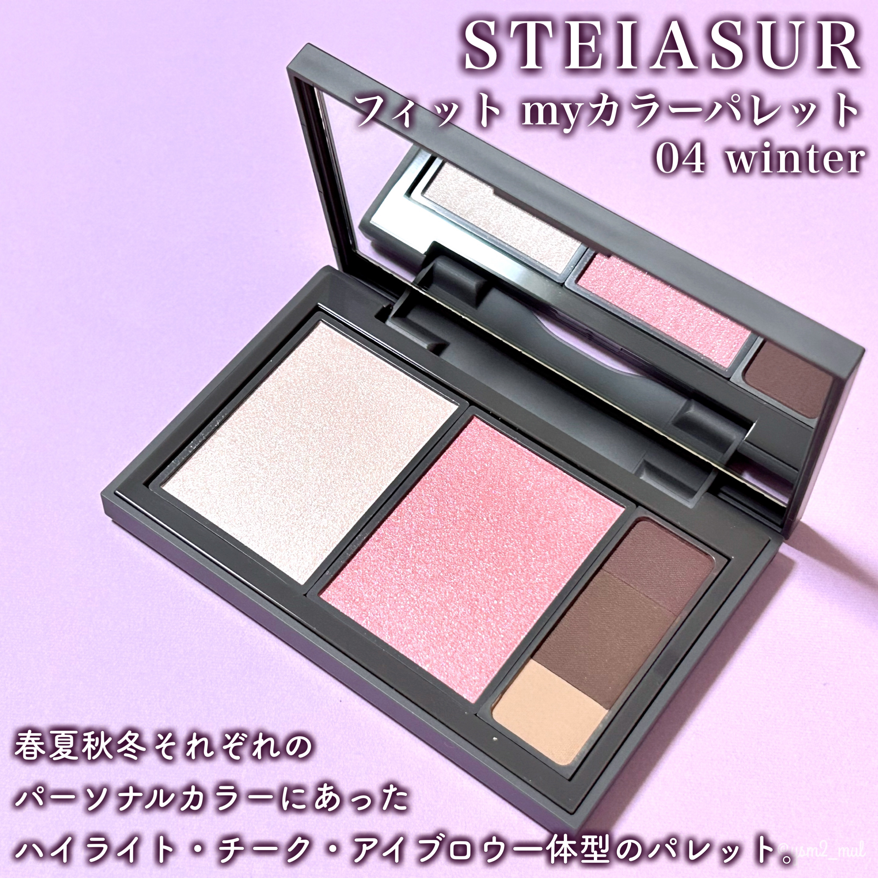 フィット my カラーパレット 04 winter/STEIASUR（ステイアシュール）/マルチパレットを使ったクチコミ（2枚目）