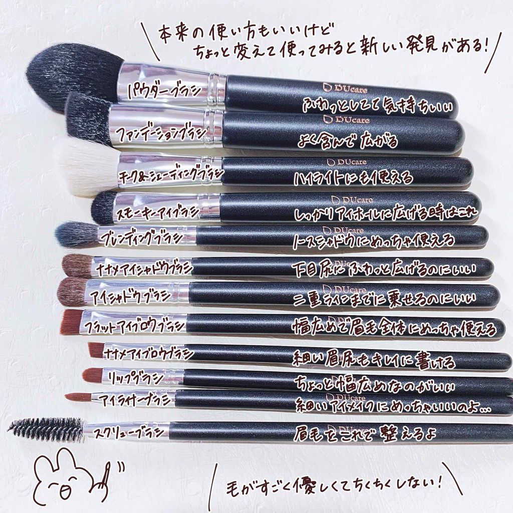 メイクブラシセット/DUcare/メイクブラシを使ったクチコミ(2枚目)