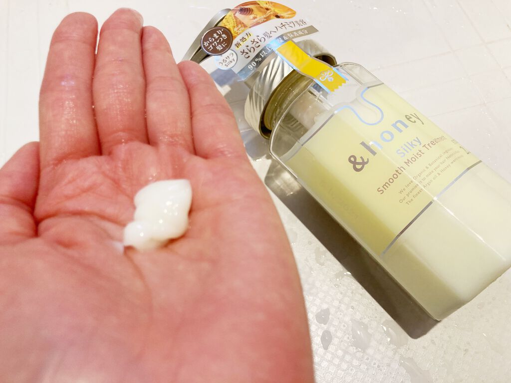 シルキー　スムースモイスチャー　シャンプー　1.0/ヘアトリートメント　2.0/&honey/市販シャンプーを使ったクチコミ（3枚目）