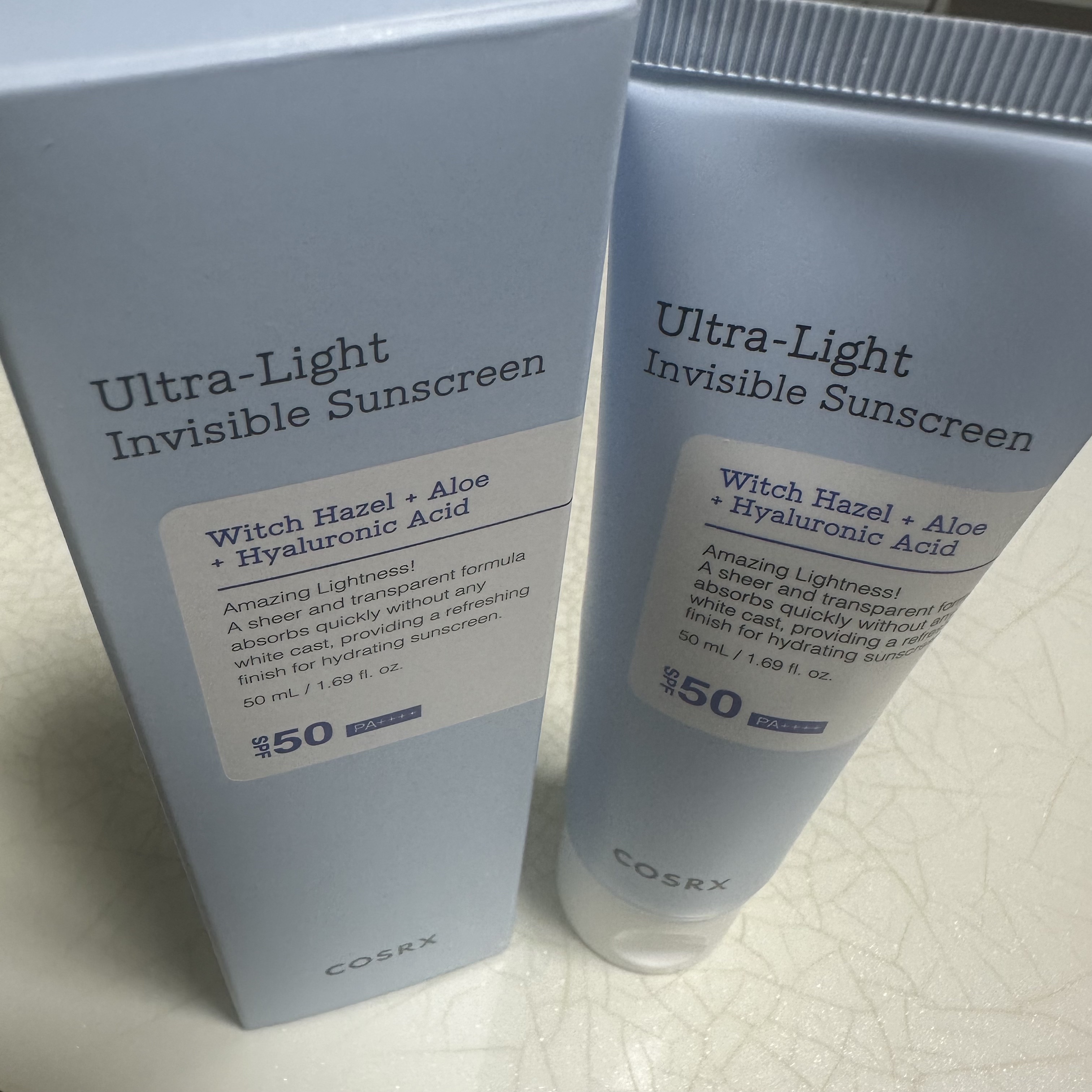 ウルトラライト透明UVクリーム/COSRX/日焼け止めクリームを使ったクチコミ（1枚目）