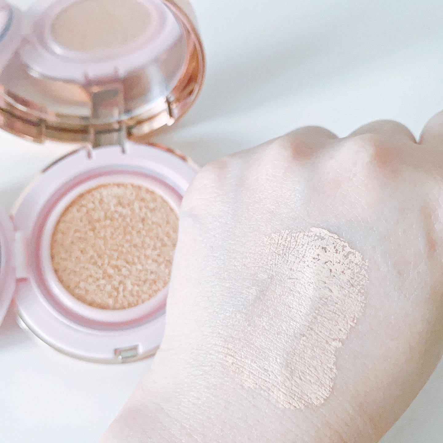 ピンクティーツリーカバークッション/APLIN/クッションファンデーションを使ったクチコミ（3枚目）