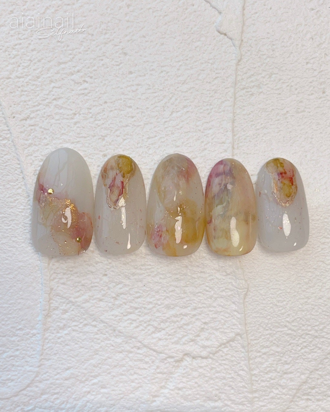 パステルマーブルリキッド/ネイル工房/ネイル用品を使ったクチコミ(3枚目)