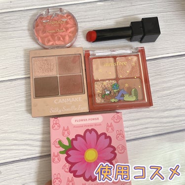 エアリー トゥインクル アイパレット 2021 Green Holidays Edition/innisfree/アイシャドウパレットを使ったクチコミ（2枚目）