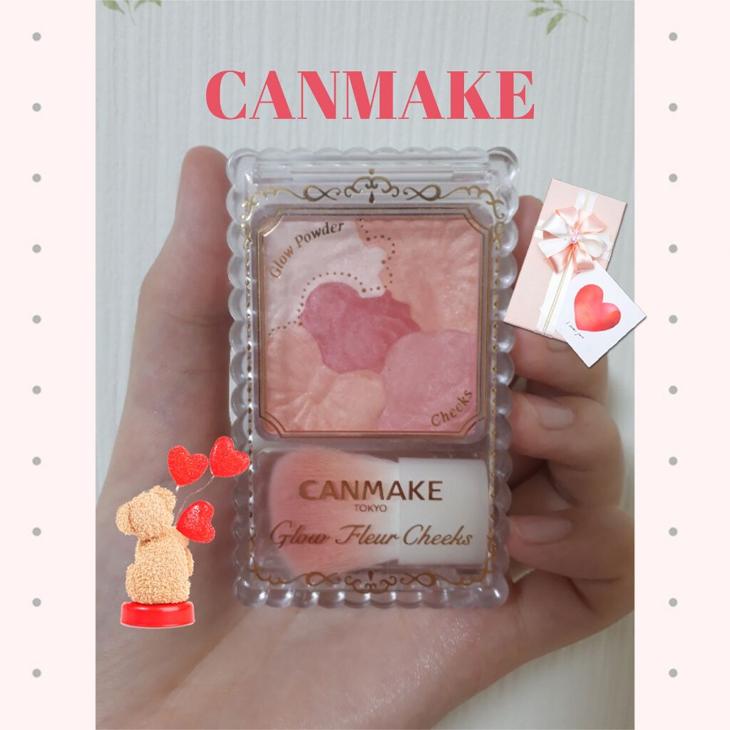 グロウフルールチークス/キャンメイク/パウダーチークを使ったクチコミ（1枚目）