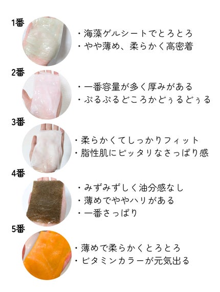 3番 すべすべキメケアシートマスク/numbuzin/シートマスク・パックを使ったクチコミ(7枚目)