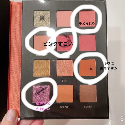 星空12色アイシャドウパレット/VCND/アイシャドウパレットを使ったクチコミ(3枚目)