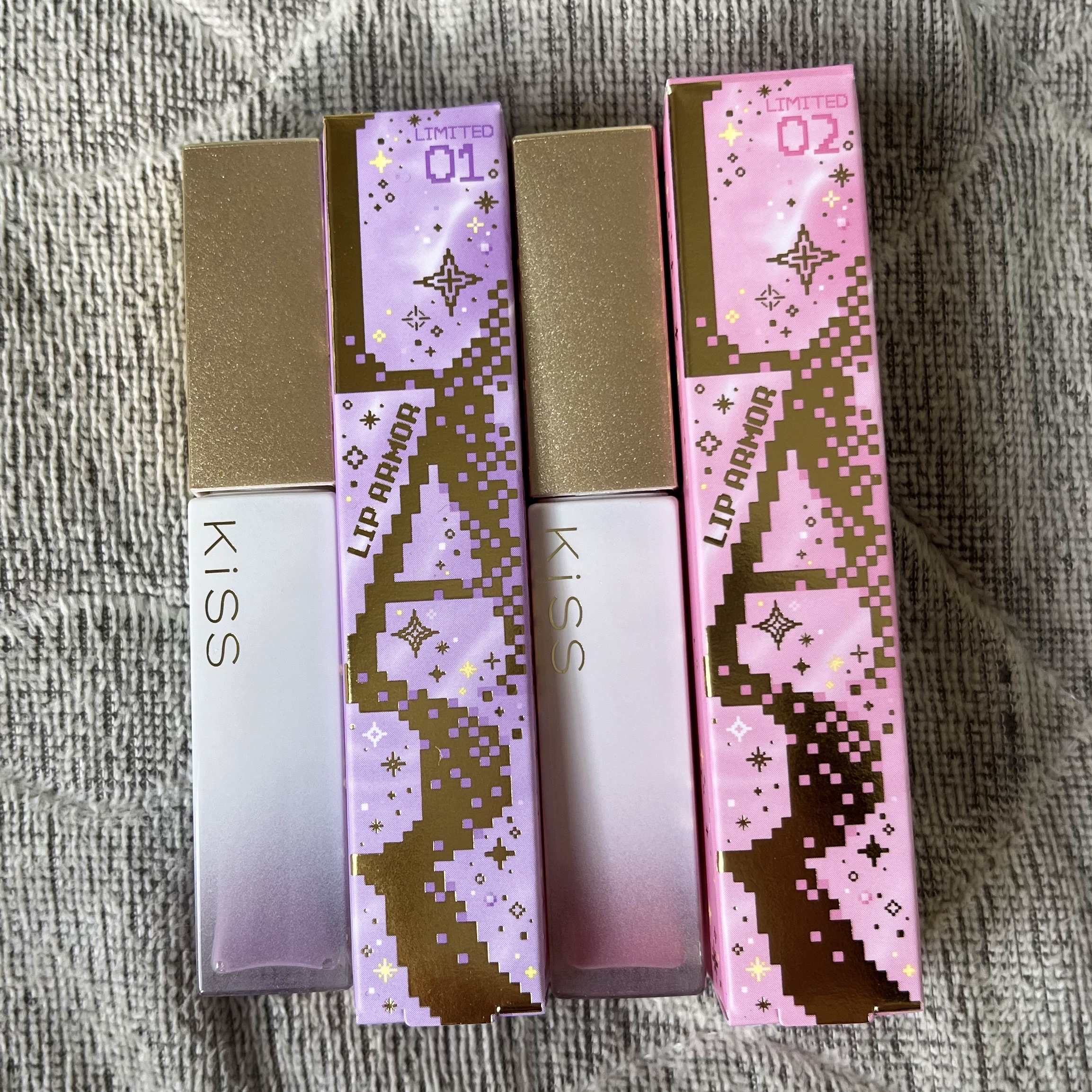 キス　金のリップアーマー 02 明け星の勇者/KiSS/口紅を使ったクチコミ（2枚目）