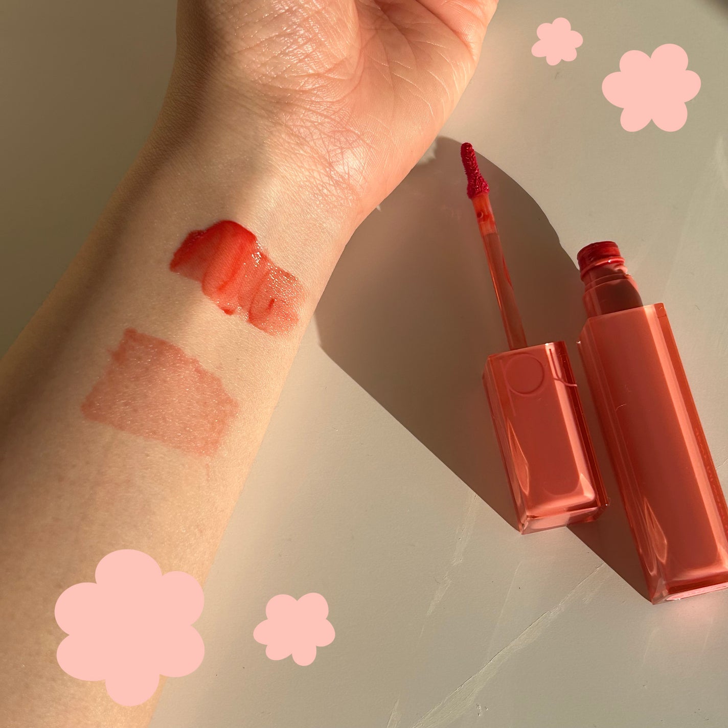 デュイフルウォーターティント/rom&nd/リップティントを使ったクチコミ(2枚目)