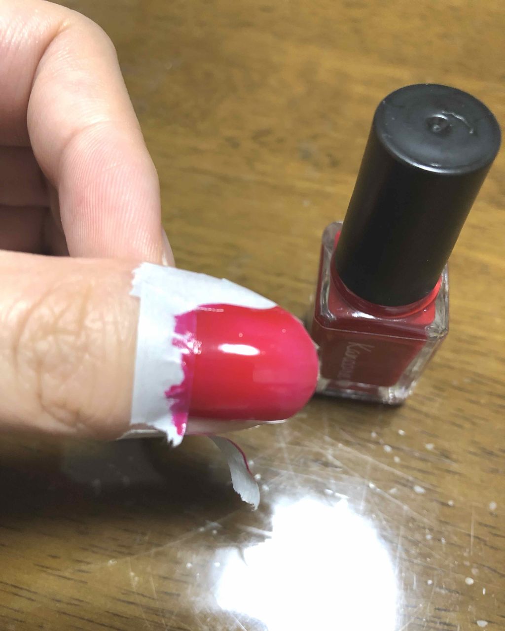 カンコレ 水性ネイルカラー/DAISO/マニキュアを使ったクチコミ（3枚目）