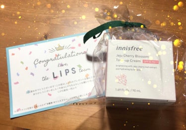 チェジュ チェリーブロッサム トーンアップクリーム/innisfree/化粧下地を使ったクチコミ（1枚目）