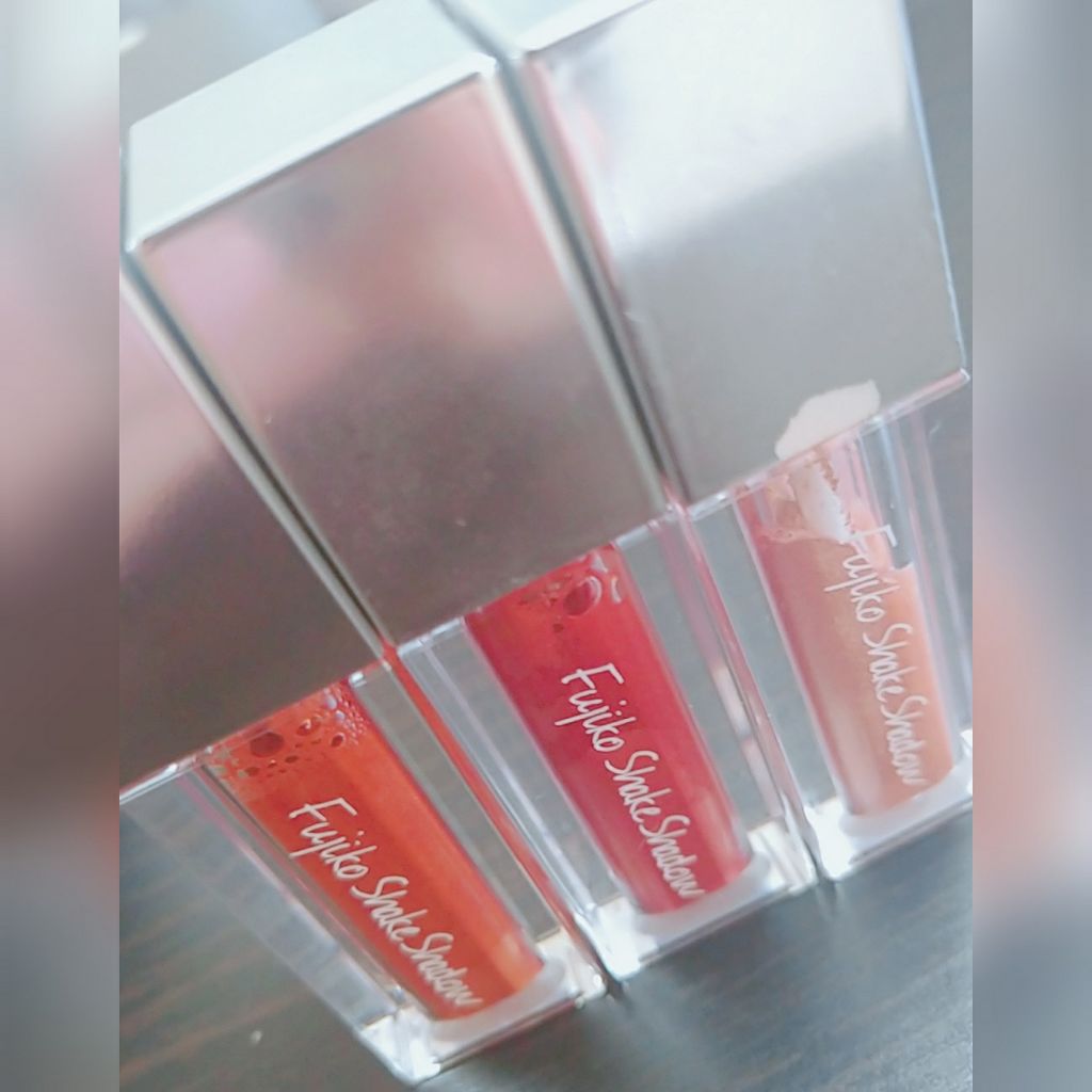 フジコシェイクシャドウ 02 イビサオレンジ/Fujiko/リキッドアイシャドウを使ったクチコミ（3枚目）