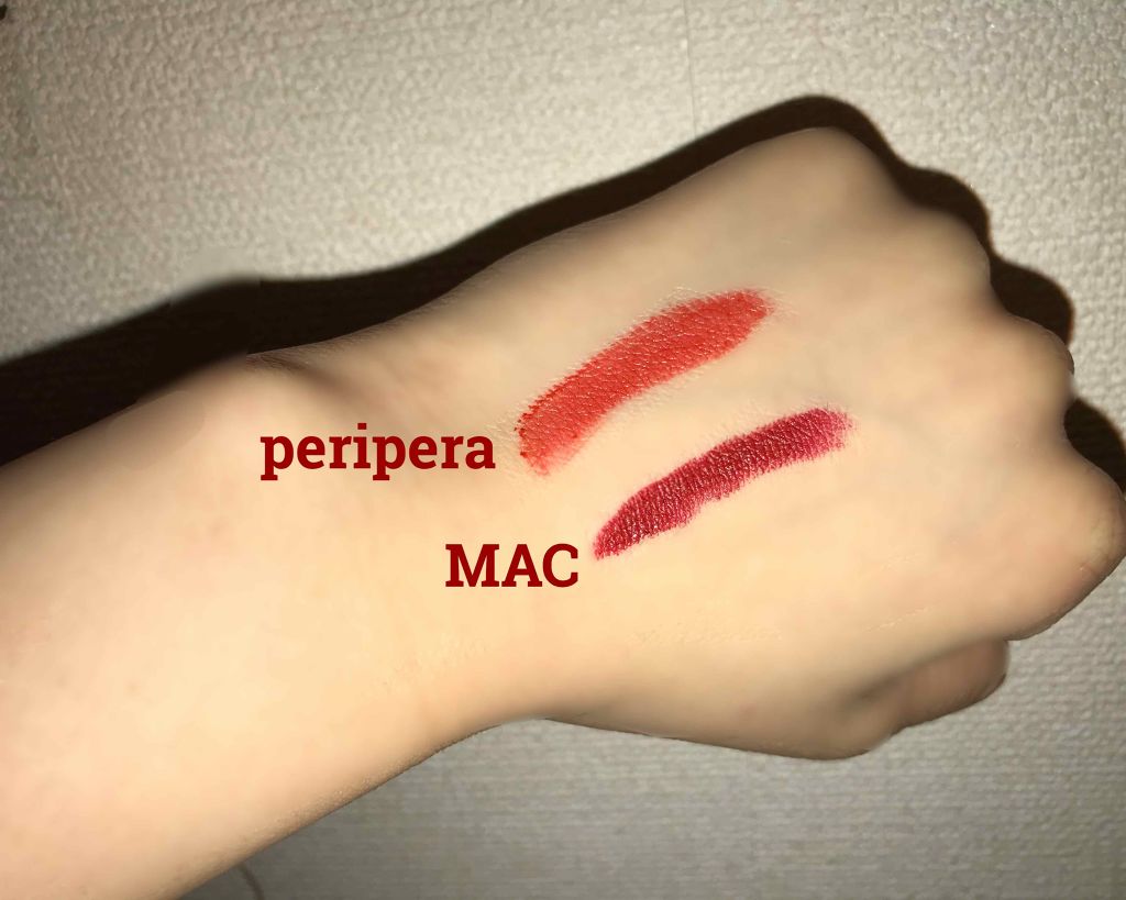 インク ベルベット/PERIPERA/口紅を使ったクチコミ（2枚目）