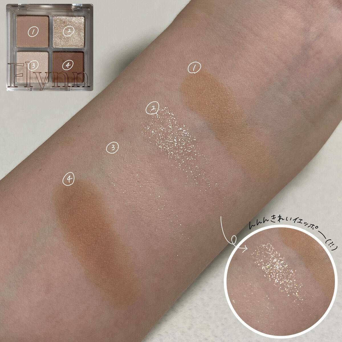 ミニヌーディーエディション/Flynn/メイクアップキットを使ったクチコミ（3枚目）