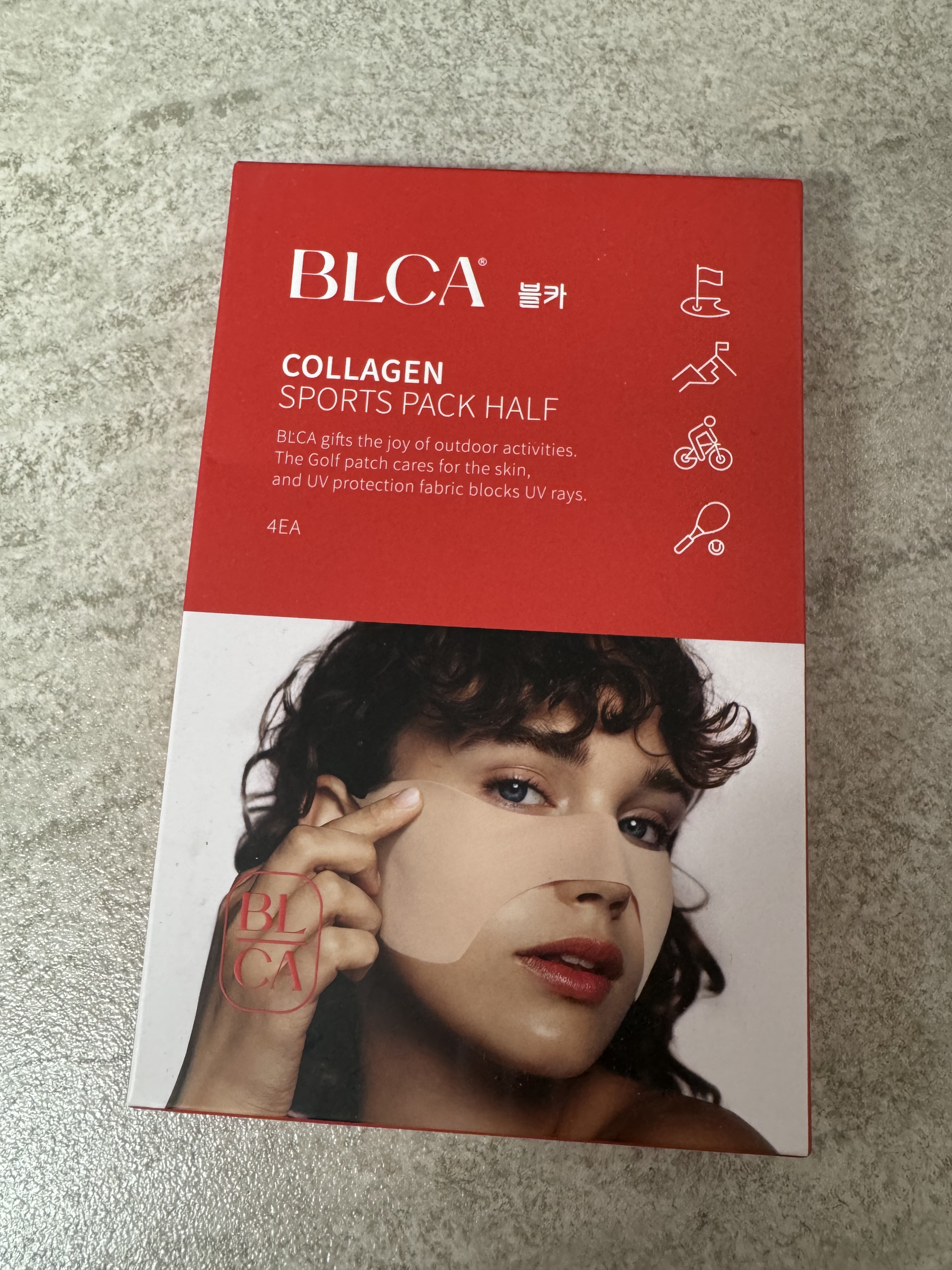 ブルカコラーゲン ゴルフマスクパックハーフ/BLCA/シートマスク・パックを使ったクチコミ（1枚目）