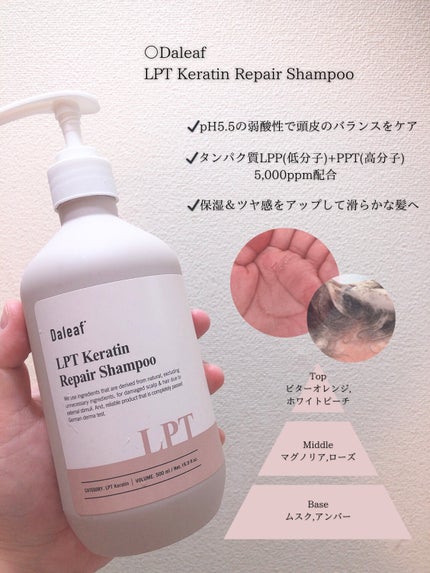 LPTケラチンリペアトリートメント/Daleaf/洗い流すヘアトリートメントを使ったクチコミ(4枚目)