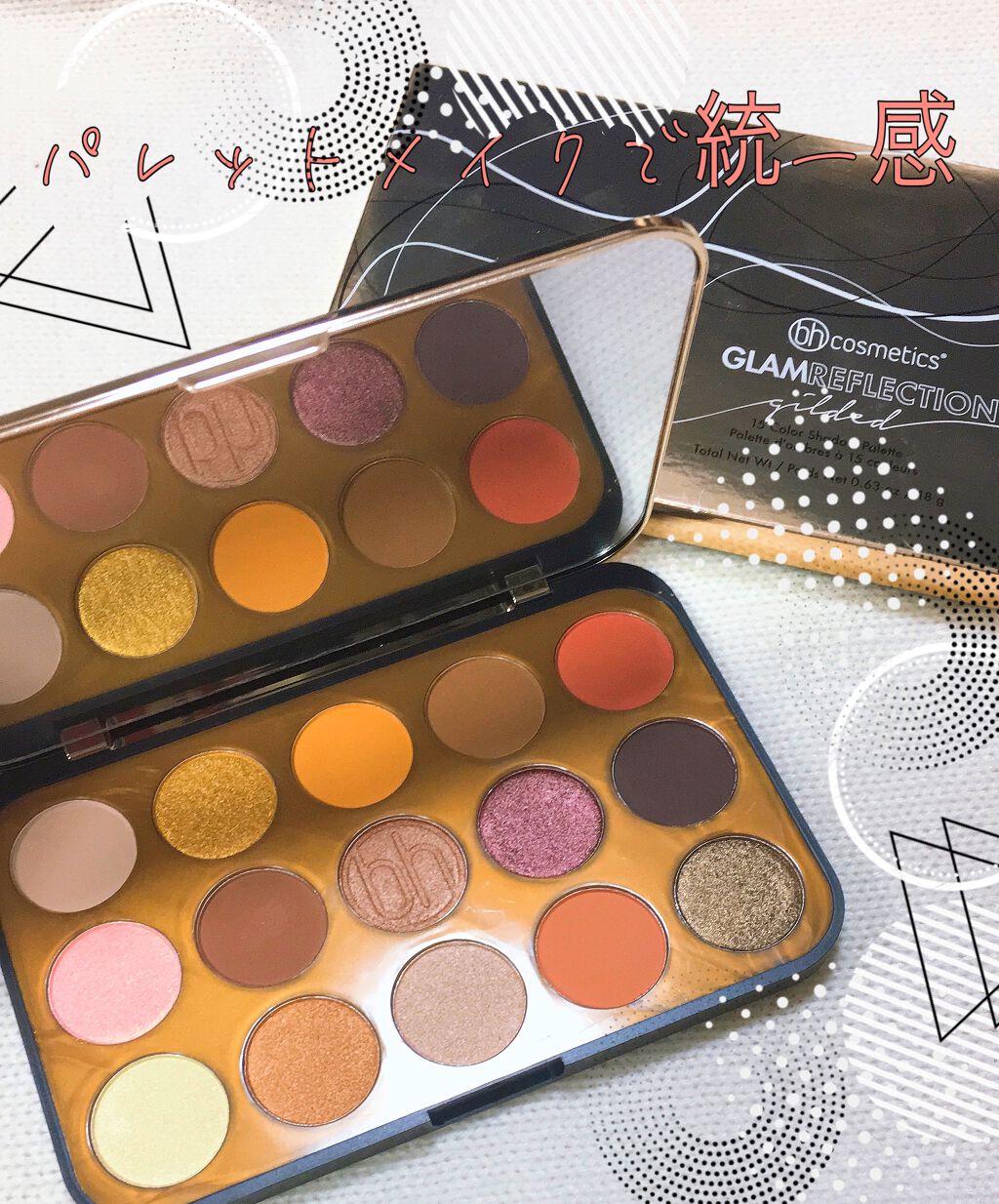 Glam Reflection - 15 Color Shadow Palette :Smoke/bh cosmetics/アイシャドウパレットを使ったクチコミ（1枚目）