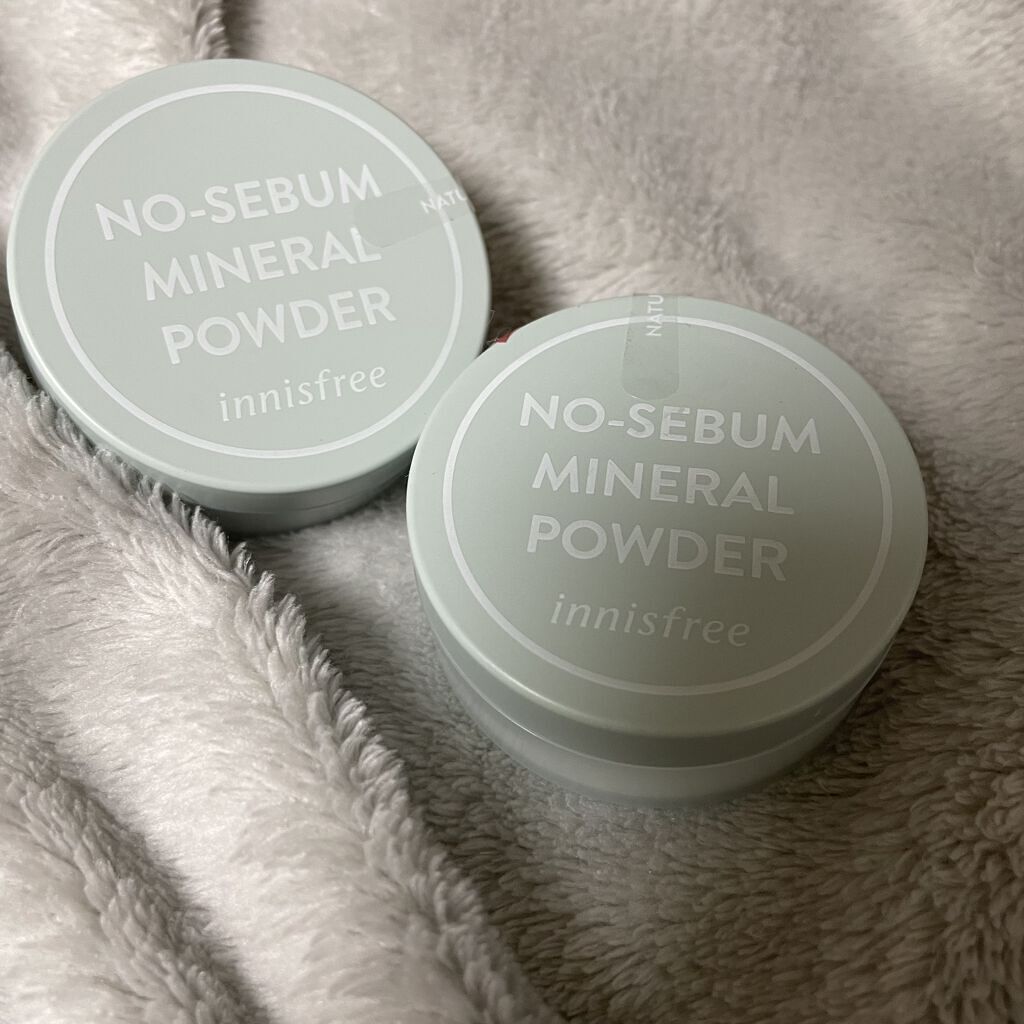ノーセバム　ミネラルパウダー　N/innisfree/ルースパウダーを使ったクチコミ（2枚目）