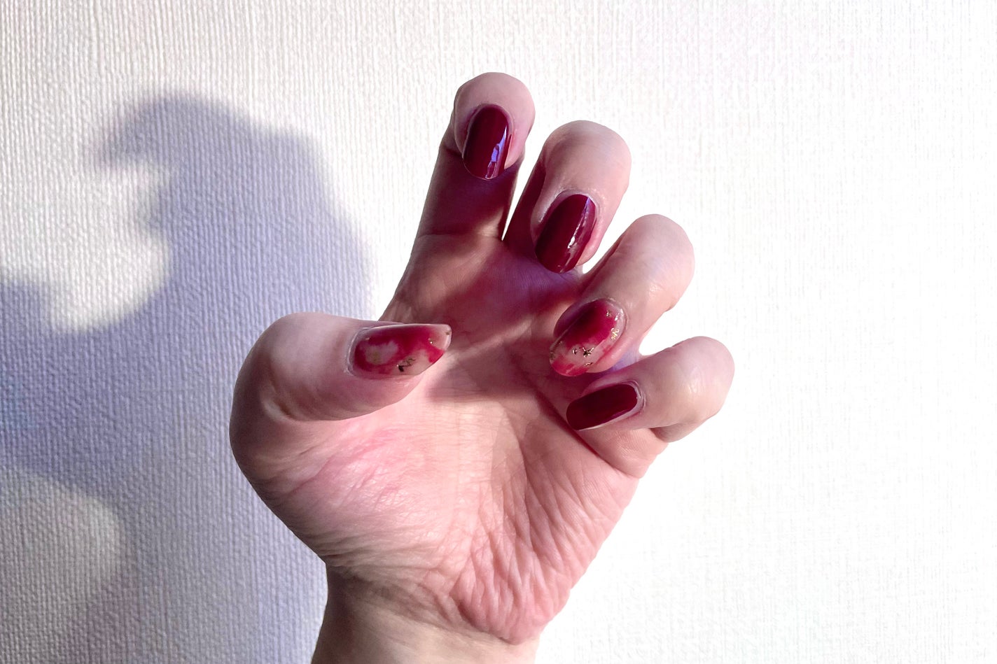 セミキュアジェルネイル(ハンド)/ohora/ネイルシールを使ったクチコミ(3枚目)