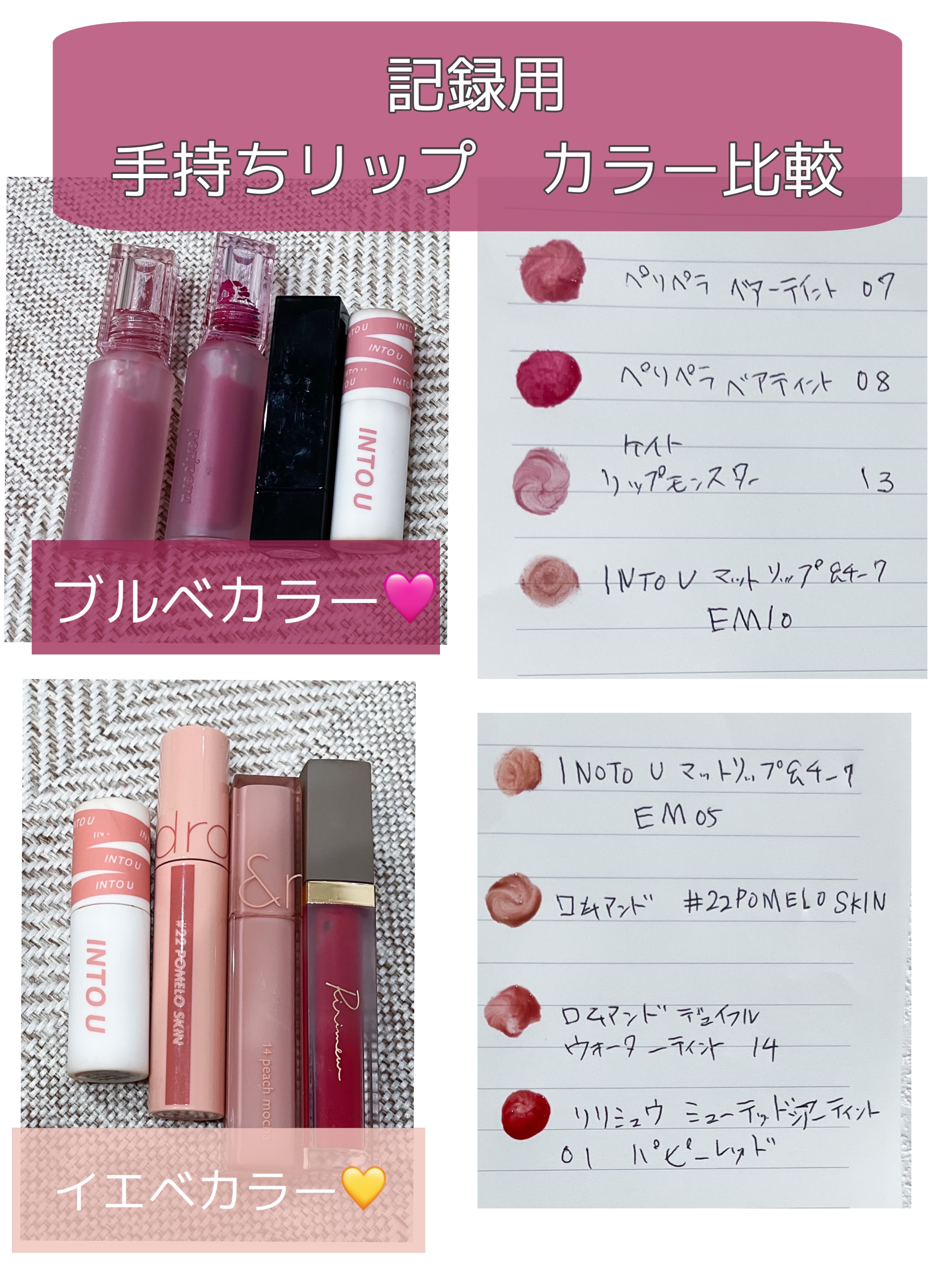 ジューシーラスティングティント/rom&nd/リップティントを使ったクチコミ（1枚目）