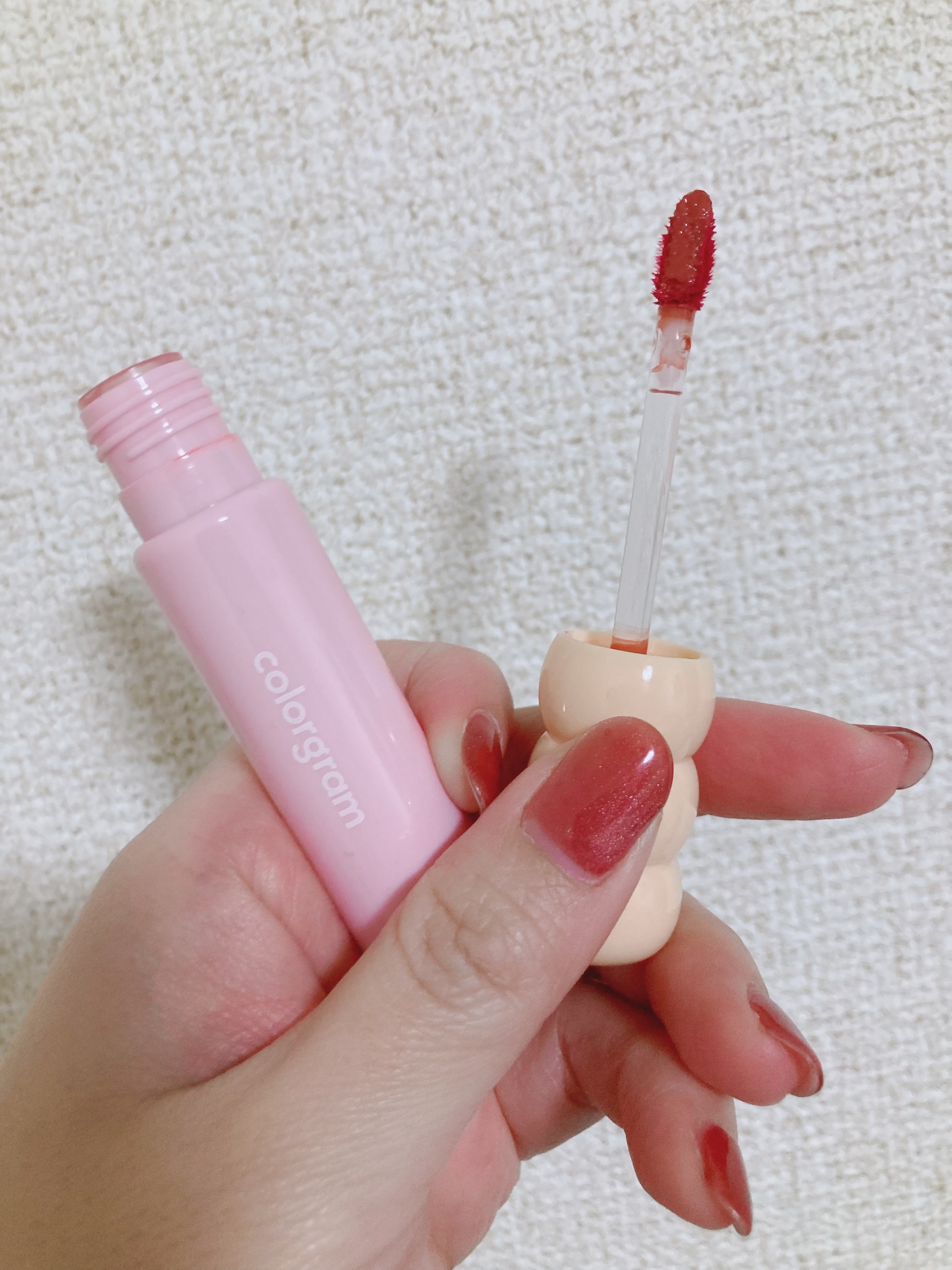 タンフルグラスティント/Colorgram/リップティントを使ったクチコミ（2枚目）