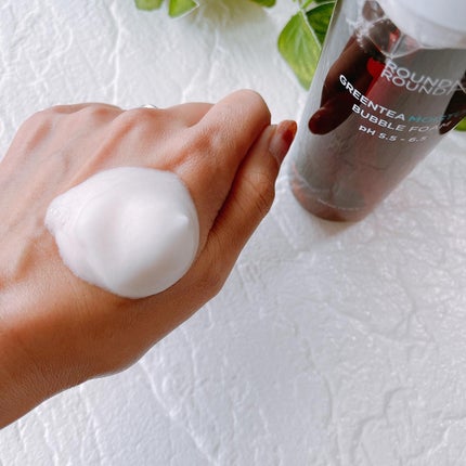 グリーンティーモイスチャーバブルフォーム/ラウンドアラウンド/泡洗顔を使ったクチコミ(6枚目)