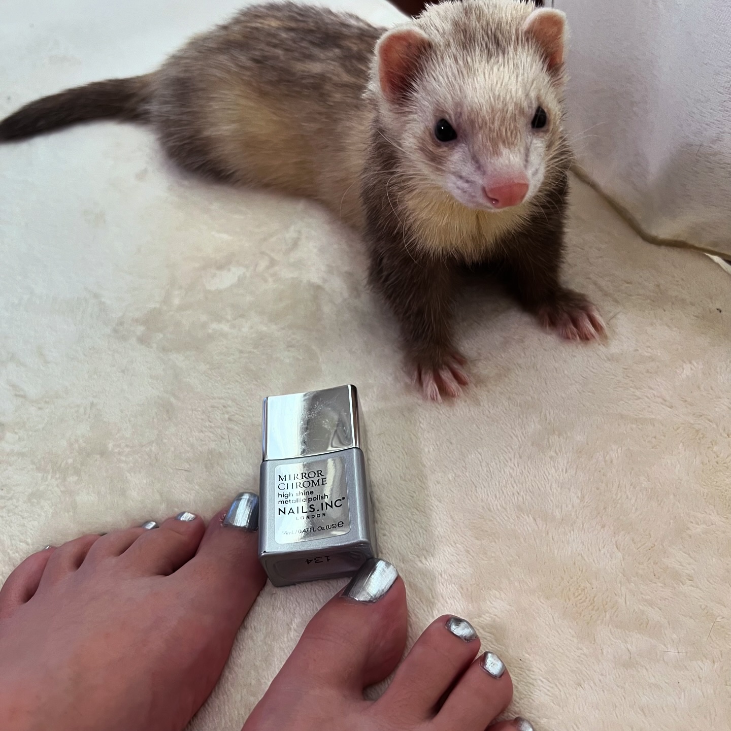 nails inc. ネイルズ インク ミラー クローム ネイルポリッシュのクチコミ「#コスメ購入品 

✔️#nailsinc #ネイルズインク #ネイルポリッシュ 
お手軽ミラ.....」（1枚目）