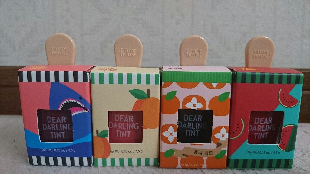 ディアダーリン ウォータージェルティント （アイスティント）/ETUDE/口紅を使ったクチコミ（1枚目）