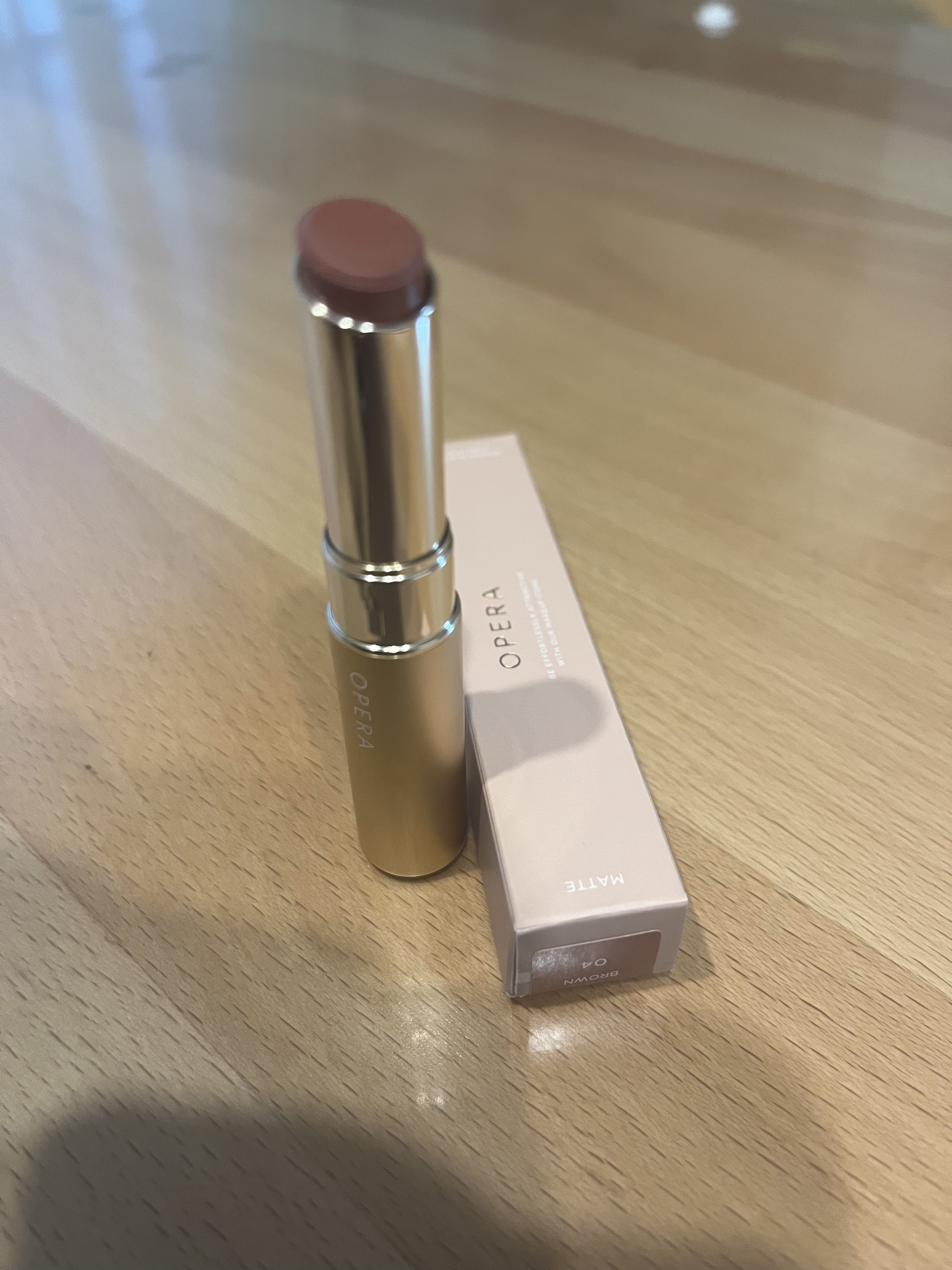 オペラ シアーマットリップスティック 04 ブラウン/OPERA/口紅を使ったクチコミ（1枚目）