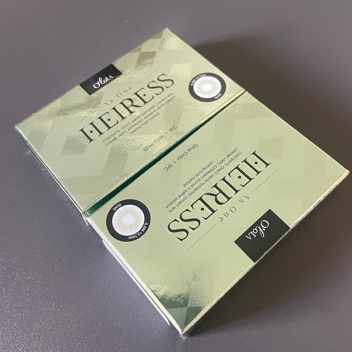 エアリス(Heiress)/OLOLA/カラーコンタクトレンズを使ったクチコミ(1枚目)