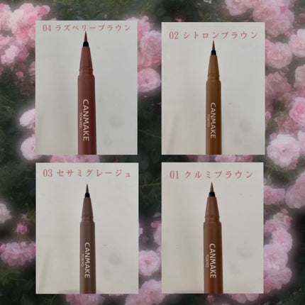 フローレスブロウリキッド/キャンメイク/リキッドアイブロウを使ったクチコミ(3枚目)