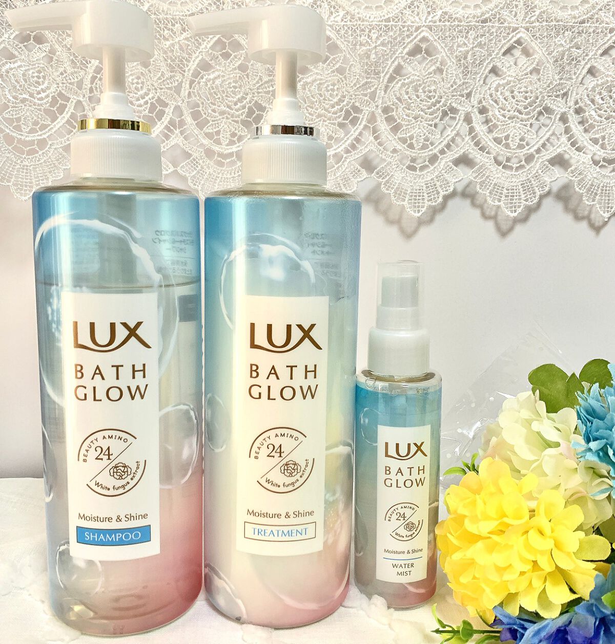 バスグロウ モイスチャー&シャイン シャンプー／トリートメント/LUX/市販シャンプーを使ったクチコミ（1枚目）