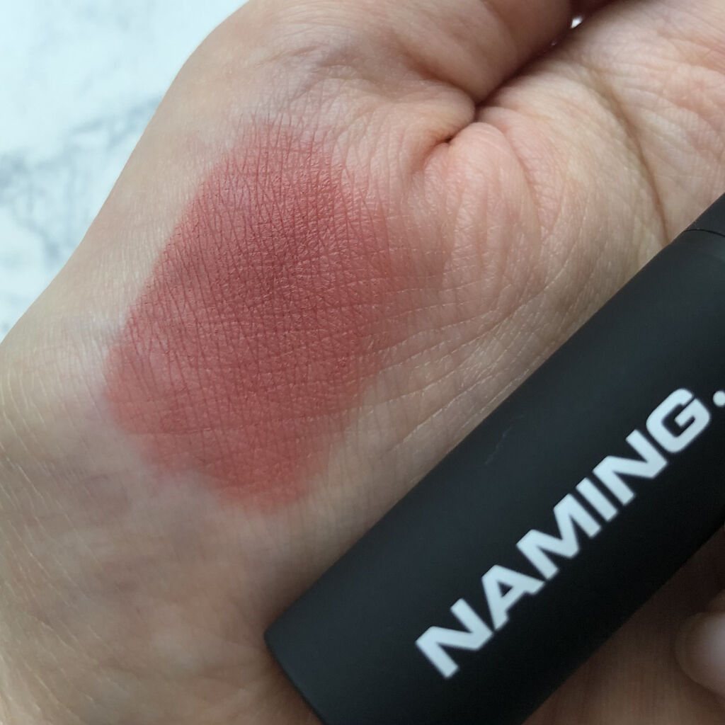 スマッジセミマットリップスティック/NAMING./口紅を使ったクチコミ（2枚目）